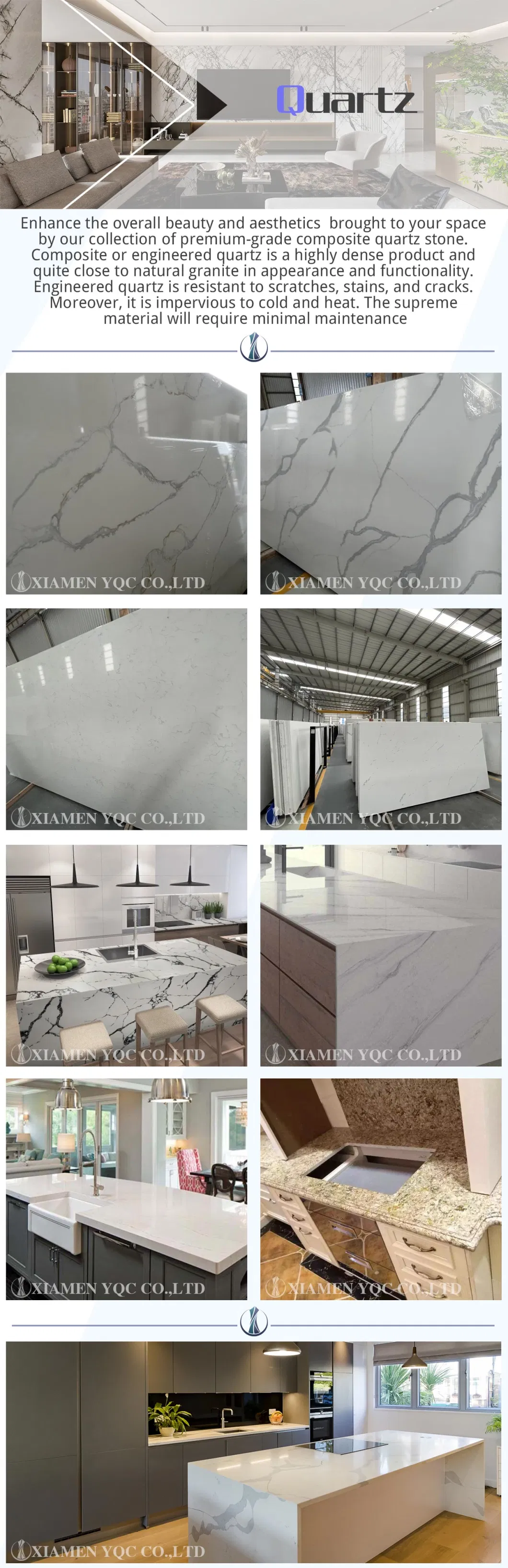 White/Black/Yellow/Beige/Red Granite/Marble/Travertine/Luxury Onyx/Agate/Limestone/Artificial Engineered Quartz Stone Big Slabs for Countertop/Wall Price